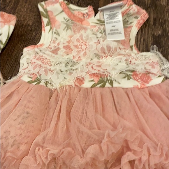 Baby girl floral tutu set. Nicole Miller 3-6 month - Picture 3 of 5